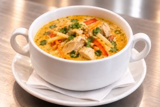 Curry-Kokossuppe