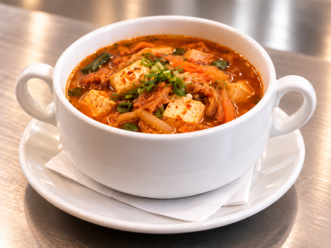 Koreanischer Kimchi-Eintopf 