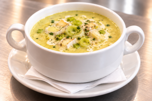 Lauchcremesuppe