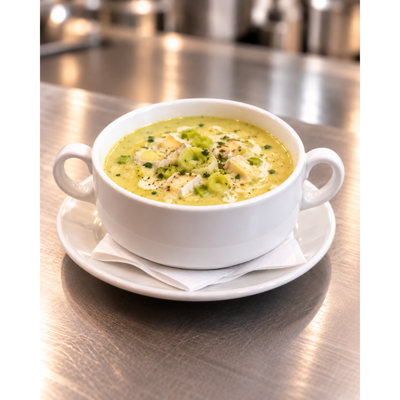 Lauchcremesuppe 