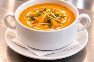 Karotten-Orangen-Creme mit Ingwer