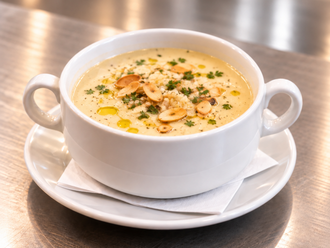 Spanische Mandel-Knoblauchsuppe