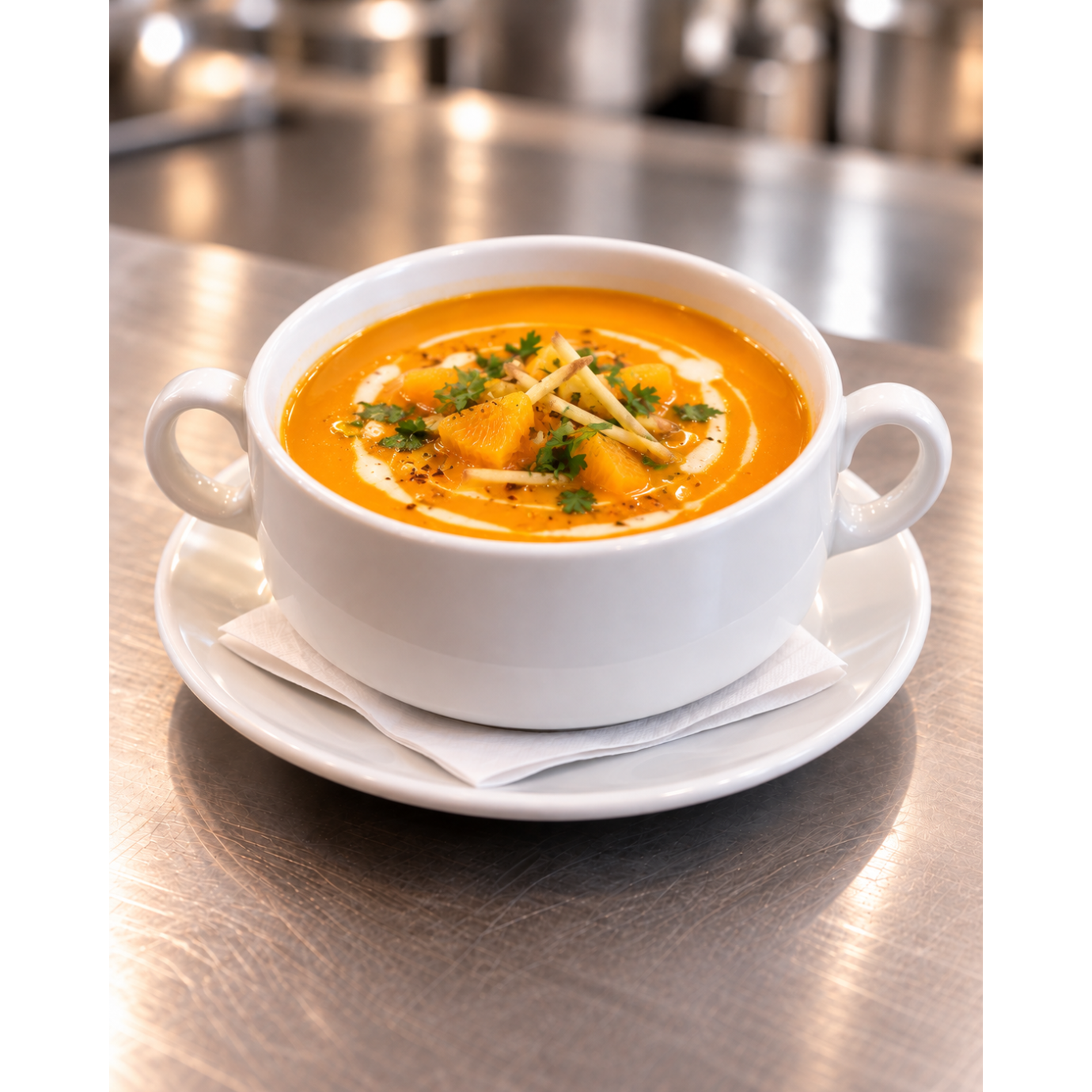 Karotten-Orangen-Creme mit Ingwer