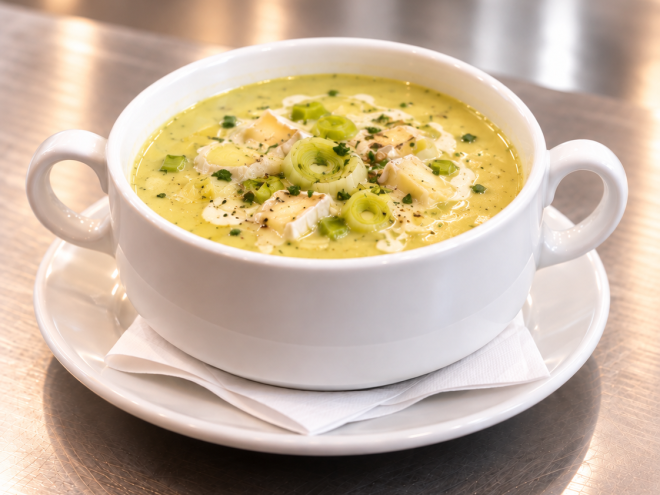 Lauchcremesuppe 