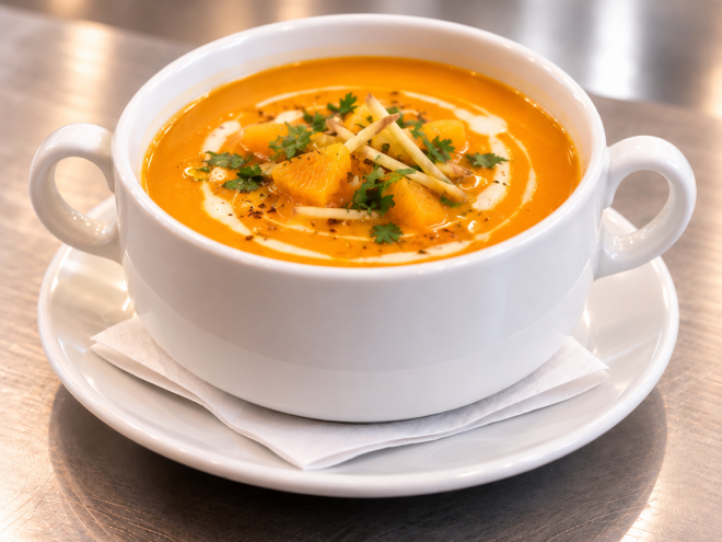 Karotten-Orangen-Creme mit Ingwer